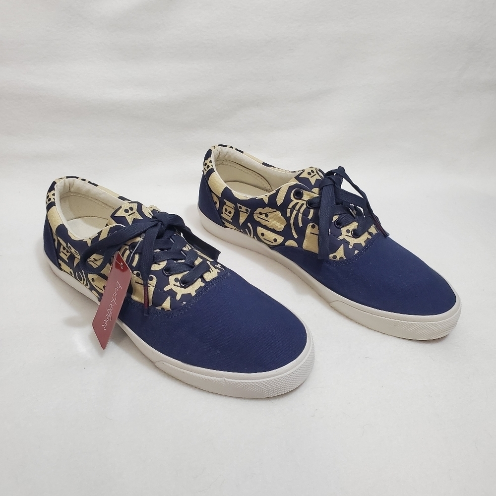 NWT Bucketfeet Shapes With Faces Low Rise Sneakers